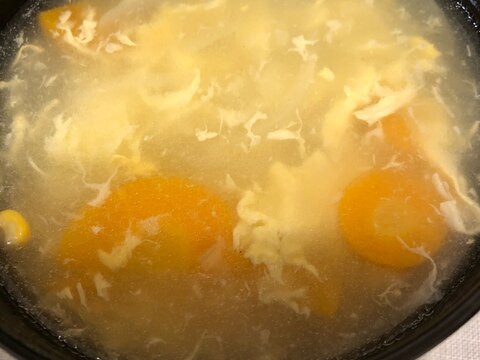 にんじん玉ねぎコーンの中華スープ